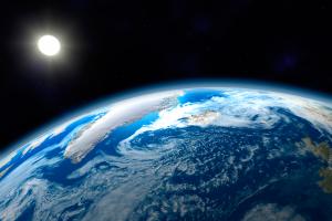 Raumfahrer haben diesen großartigen Blick auf die Erde